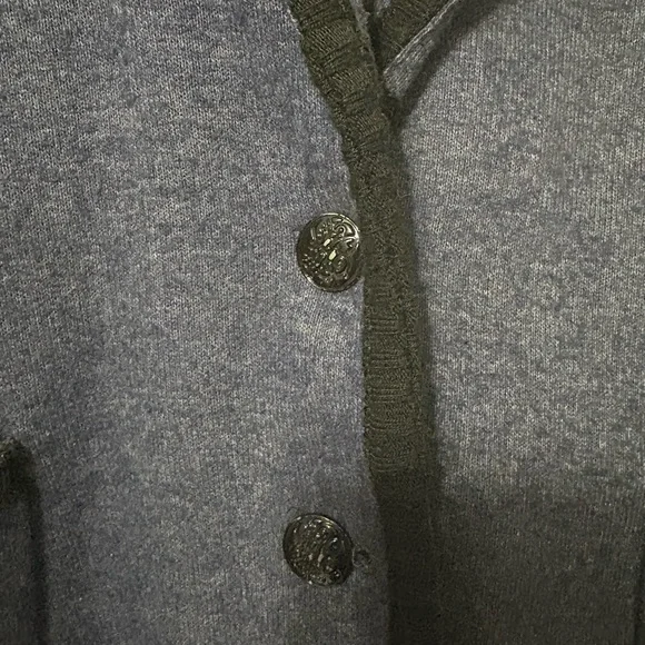 Zara Blue Blazer with Black Accents - Picture 2 of 6